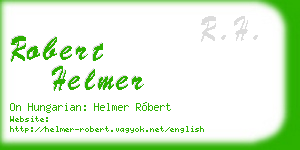 robert helmer business card
